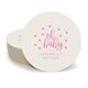 Confetti Dots Oh Baby Round Coasters Image 2 of 3